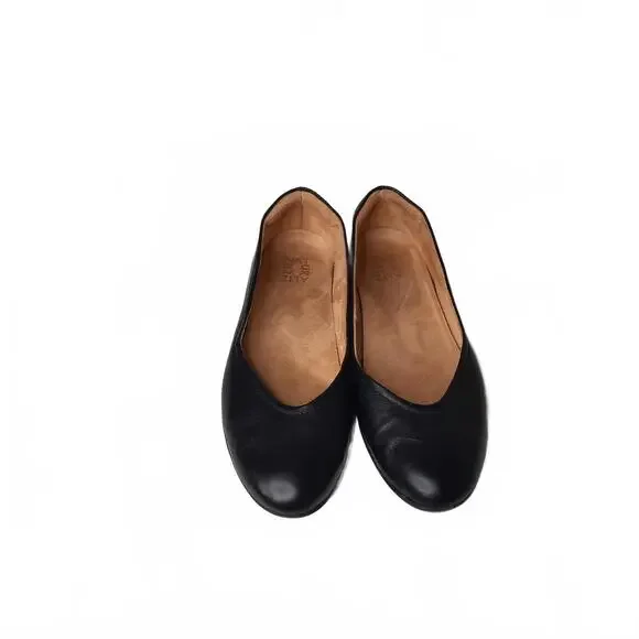 Naturalizer Women's Black Leather Flats Size 10M - Picture 2 of 6